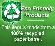 100% recycled paper barrel
