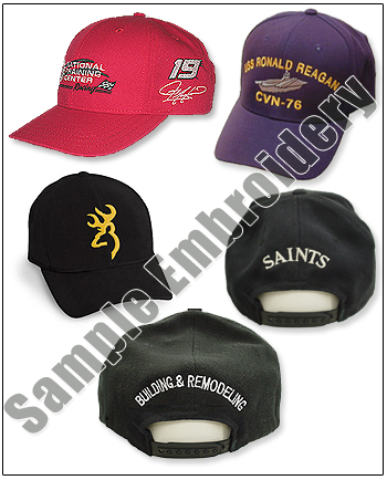 These are sample embroidery's.