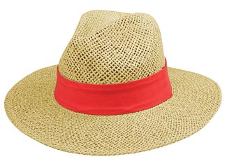 straw golf hat